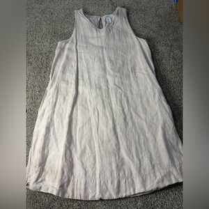 Nicole Miller 100% Linen Lavender Dress Size Small